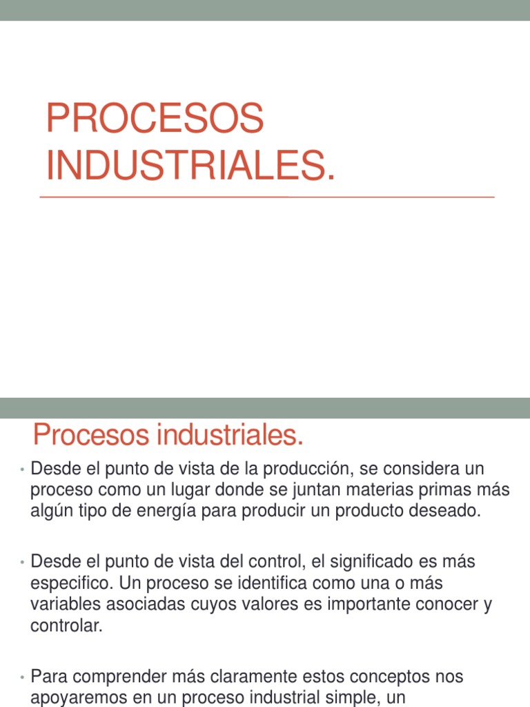 Variables y Tipos de Procesos Industriales | PDF | Metrología | Science