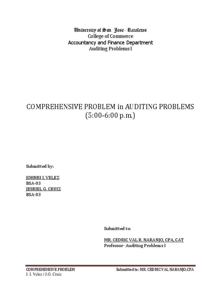 Comprehensive Problem | Download Free PDF | Depreciation | Cheque