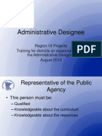 Sped Admin Designee