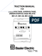 BE1 27, BE1-59, BE1-2759 Undervoltage, Overvoltage, Underovervoltage Relays