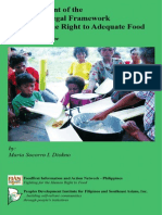 An Assessment of the Philippine Legal Framework Governing the Right to Adequate Food - A Summary Review