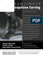 Soapstone Carving Workshop Flyer