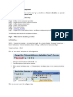 SAP Interest Calculation Configuration