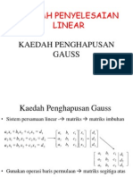 Kaedah Penyelesaian Linear