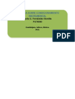 REPORTE CONDUCTISMO Condicionamiento Operante o Instrumental