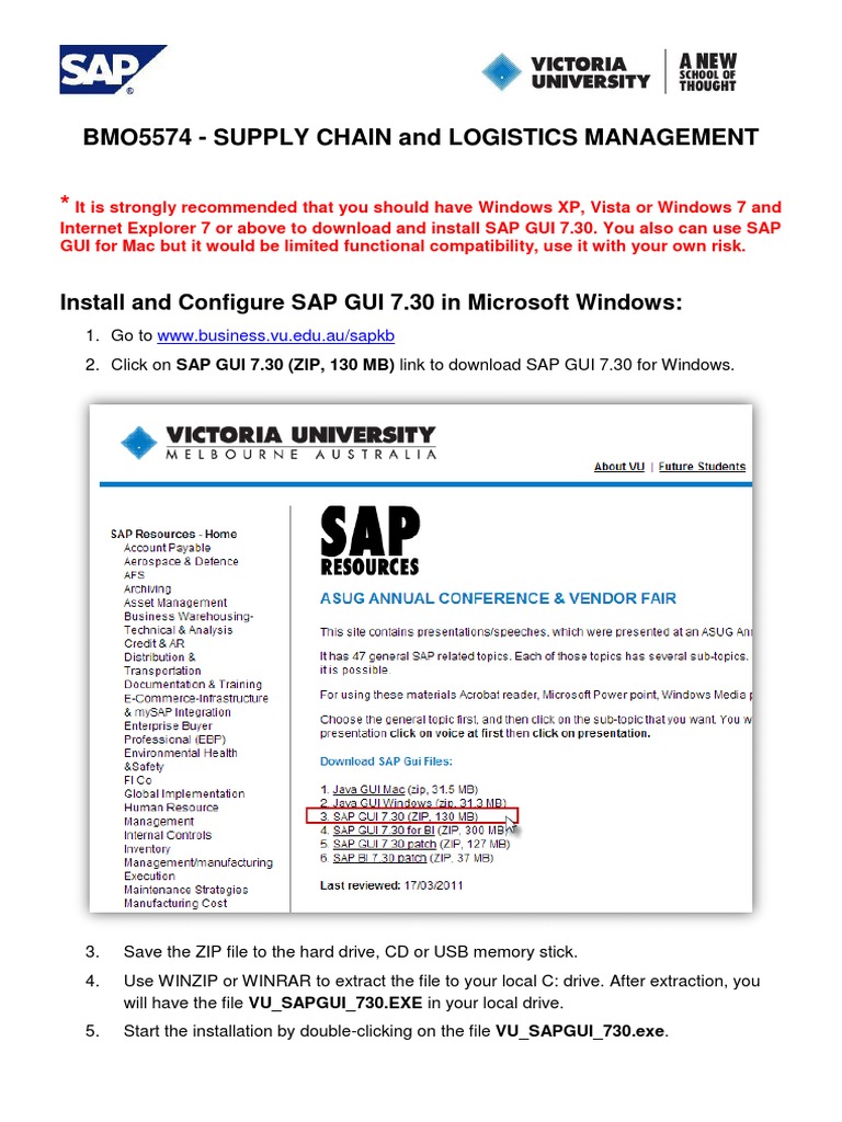 Sap gui 7.70