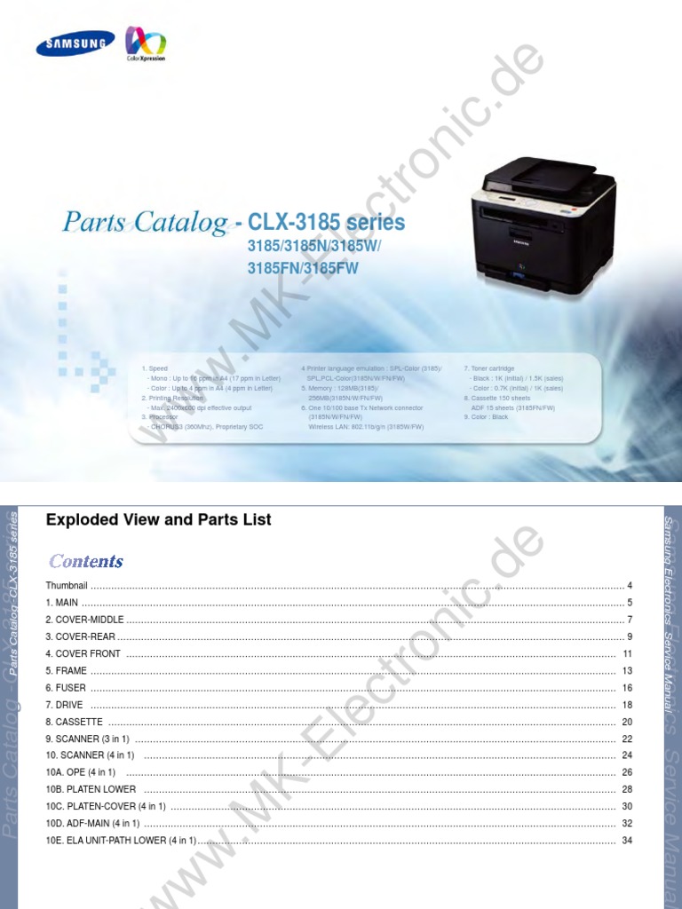 Samsung CLX3185 Media Technology Office Equipment