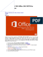 Cara Convert MS Office 2013 RTM Ke Volume License