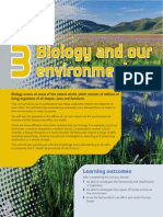 Biology and Our Environment: Learning Outcomes
