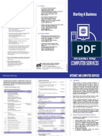 V. Selecting Your Internet Service Provider (ISP) VII. Financing