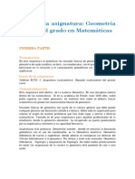 Geometría Básica: Guía de la asignatura