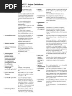 ASU MAT 371 Kuiper Definitions