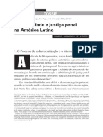 Criminalidade e Justiça Penal