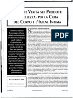 La Triste Verità Sui Prodotti Di Bellezza Per La Cura Del Corpo e Ligiene Intima