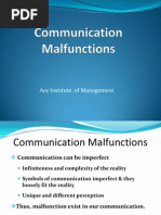 5.Communication Malfunctions