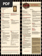 Mice & Mystics Quick Reference