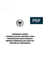 Pedoman Umum Pengelolaan Aspirasi & Pengaduan Masy 22okt10