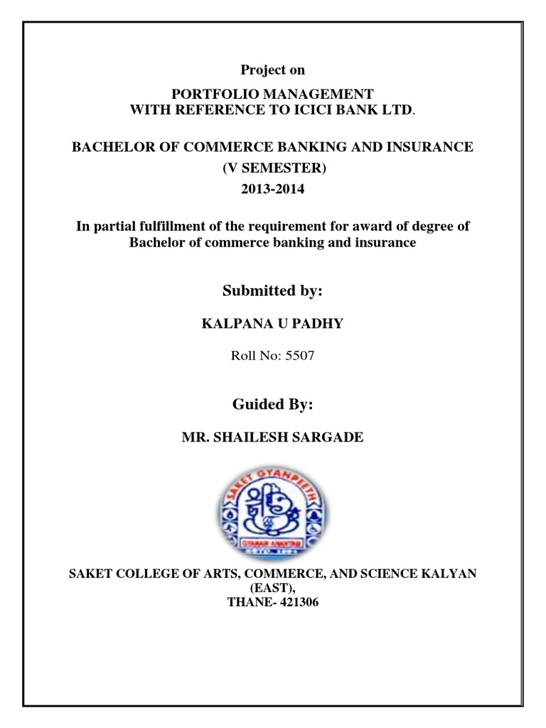 Banking Portfolio Management Investing Financial Markets