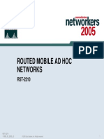 Routed Mobile Ad Hoc Networks