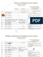 Palnificare Grupa Mica 2012-2012