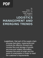 Download Importance of Logistics management and emerging trends by madhuharidas SN21243352 doc pdf