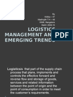 Importance of Logistics Management and Emerging Trends