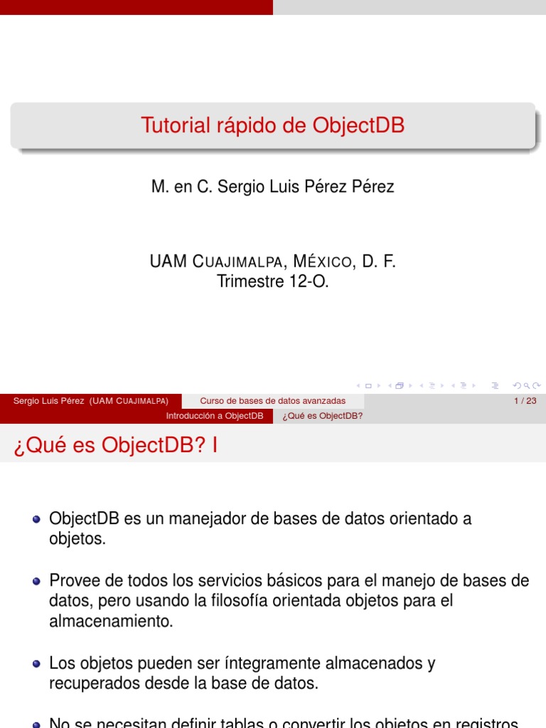 TutorialRapidoObjectDB PDF | PDF | Mapeo Relacional de Objetos | Java ...