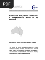 Download Literature Review Patient Satisfaction and Complaints by Pedro Fernandez SN212445192 doc pdf