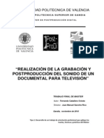 REALIZACIÓN DE LA GRABACIÓN Y POSTPROD PARA CLIP TV