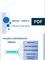 Orações Subordinadas 3 Tipos