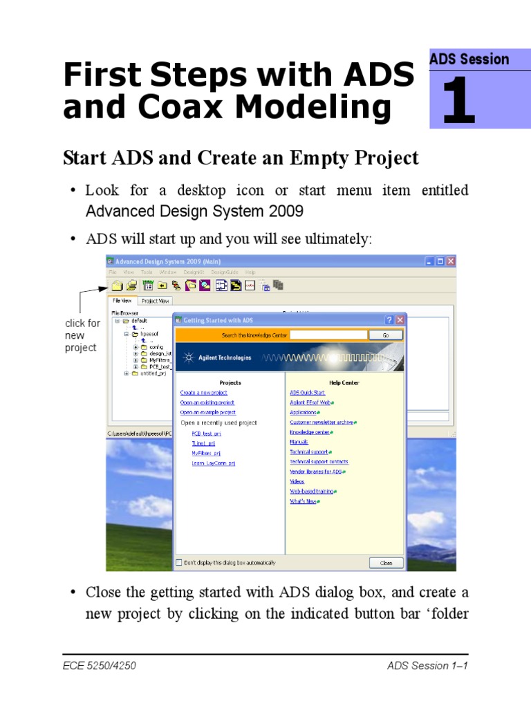 ADS Coax Modeling Basics Guide | PDF | Teaching Methods & Materials ...