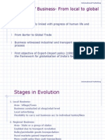 Evolution of Business-From Local To Global State: The Framework For Globalisation of India's Foreign Trade