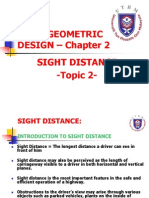 TOPIC 2 - Sight Distance