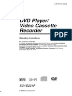 DVD Player/ Video Cassette Recorder: SLV-D201P