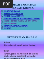 Ibadah Dalam Islam Jenis Jenis Ibadat