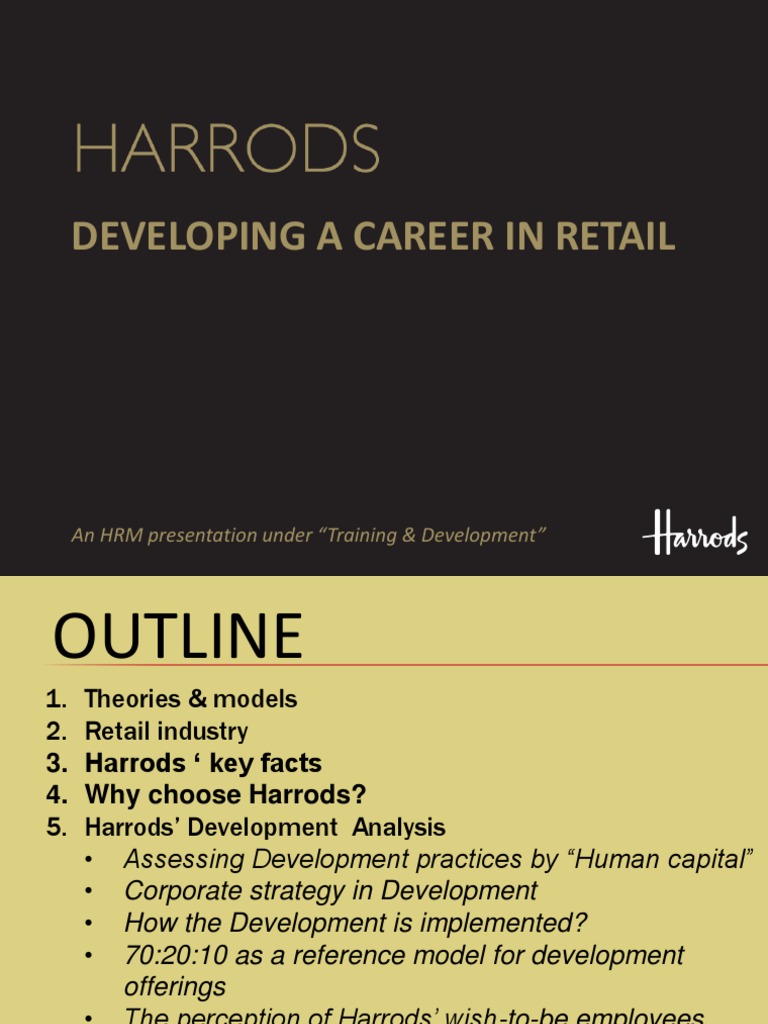 Harrods Presentation PDF Employee Retention Organizational Behavior