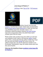 Cara Membuat System Image Di Windows