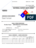 Dihydrogen Monoxide (DHMO) MSDS Safety Data Sheet