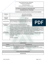 Informe Programa de Formación Complementaria PDF