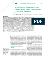 cambios en los sistemas de convicciones valores de las familias con niños con trastorno autista