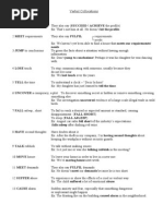 Verbal Collocations