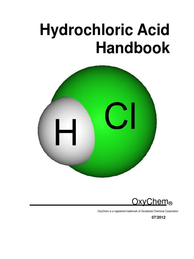 Hydrochloric Acid Handbook PDF Hydrochloric Acid Chlorine