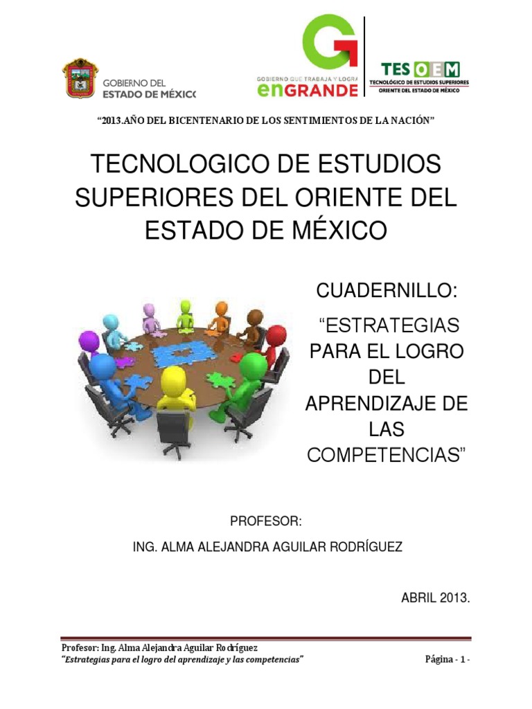 Estrategias para Aprendizaje por Competencias | PDF | Aprendizaje ...