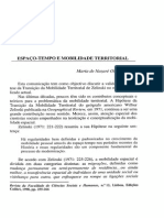 Espaço-Tempo e Mobilidade Territorial