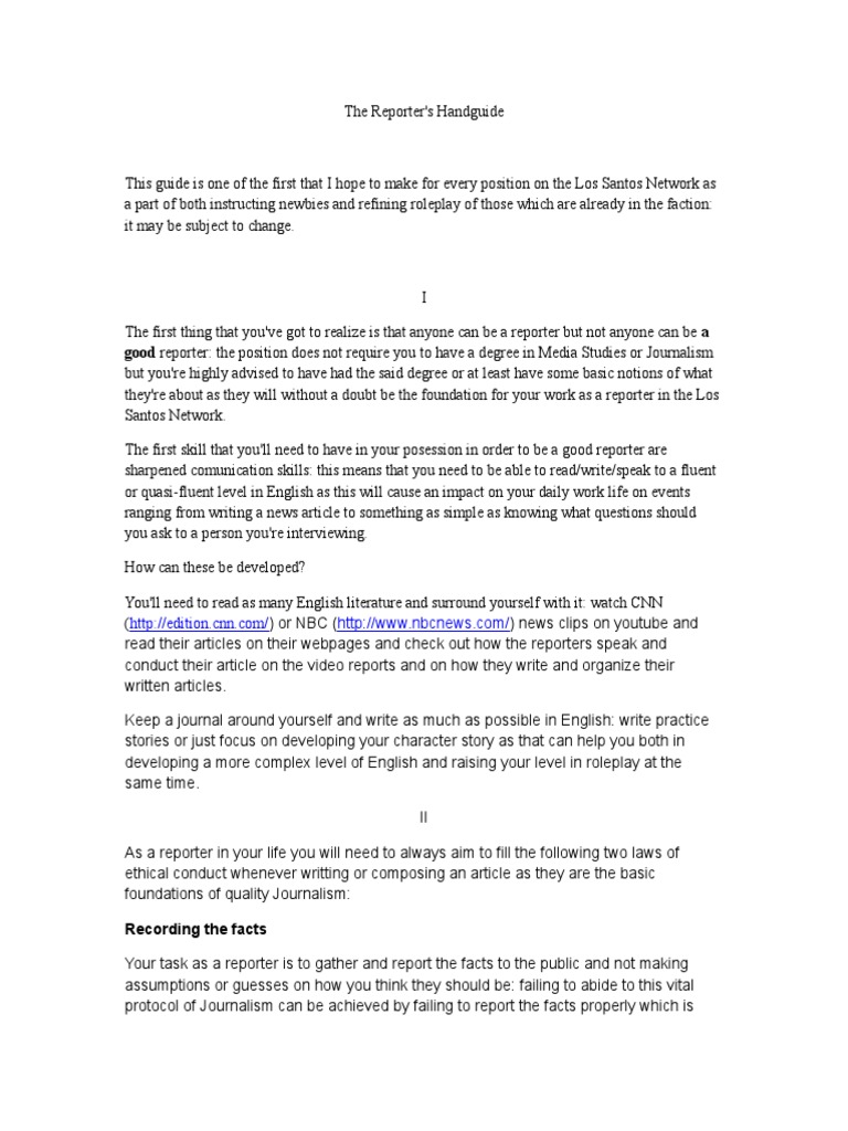 Reporter Guide | PDF