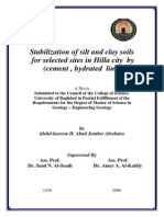 Stabilization of Silt and Clay Soils