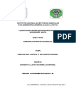 Ensayo Garantias Constitucionales 3 Cuatrimestre