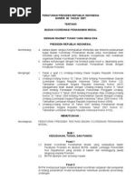 Download perpres nomor 90 tahun 2007 tentang badan koordinasi penanaman modal by yahyapandega SN21253740 doc pdf
