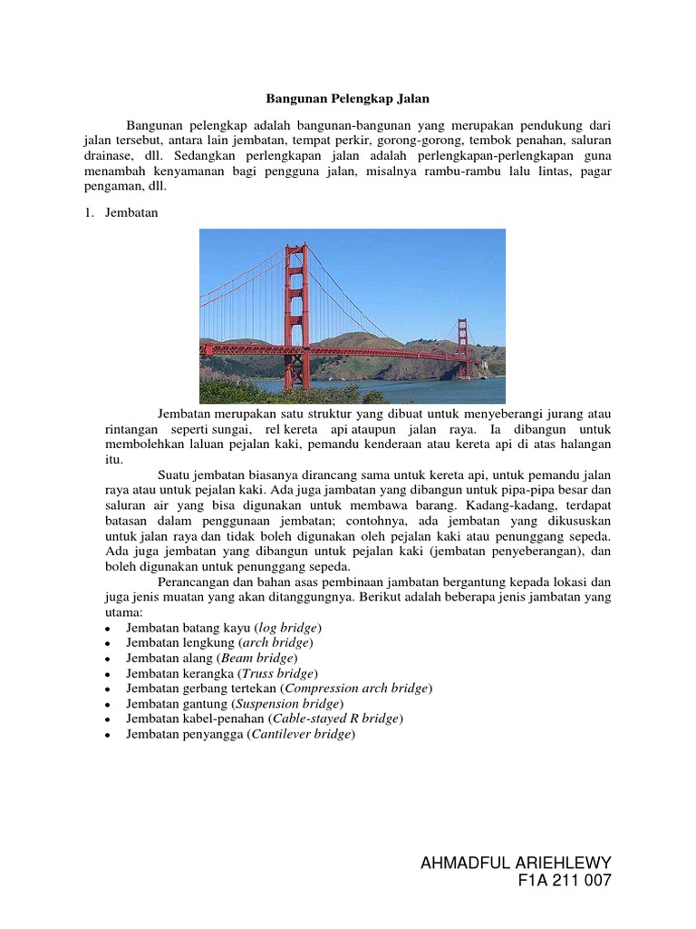 Bangunan Pelengkap Jalan Bangunan Pelengkap Jalan