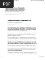 American Indian Sacred Places | Native American Netroots